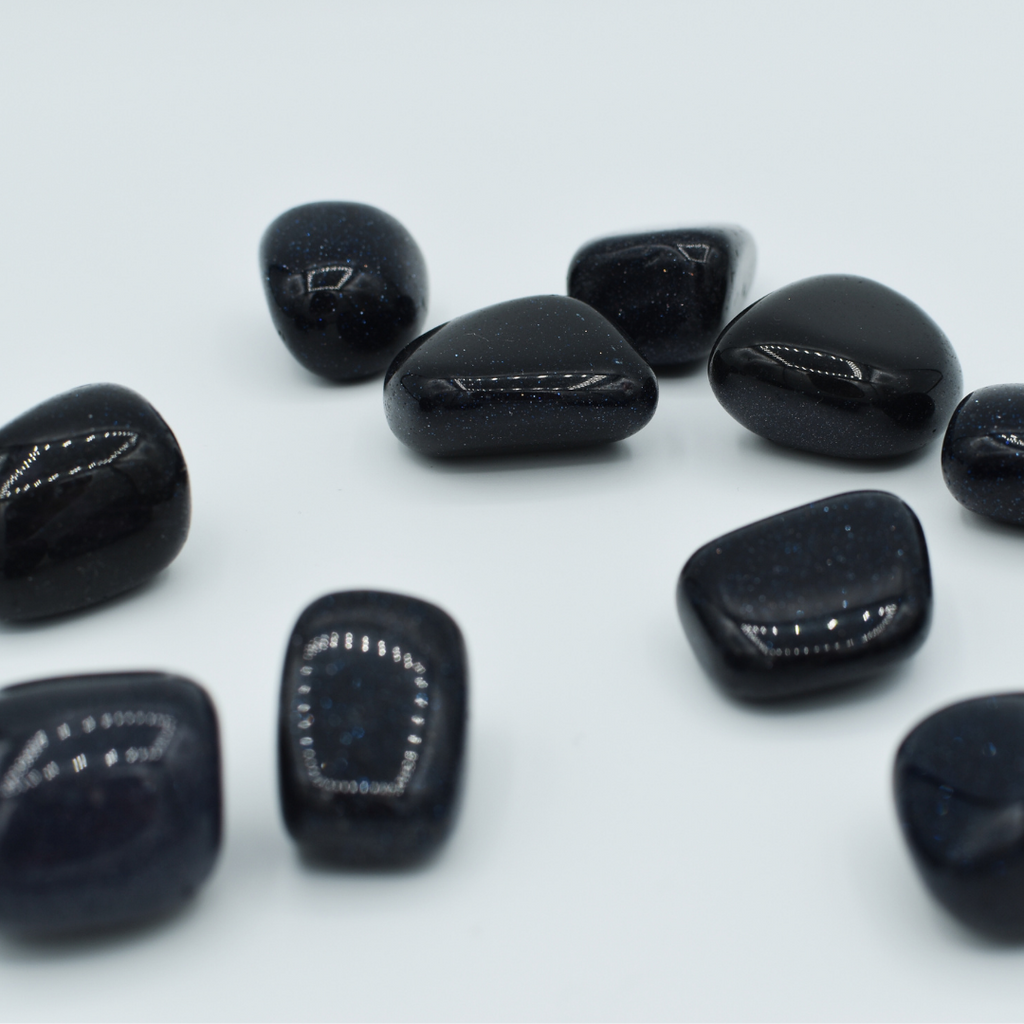 Tumbled Blue Goldstone