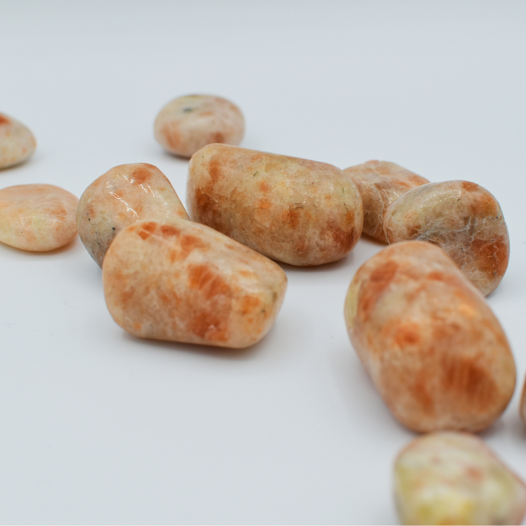 Tumbled sunstone - High Frequency Crystal - Premium Collection