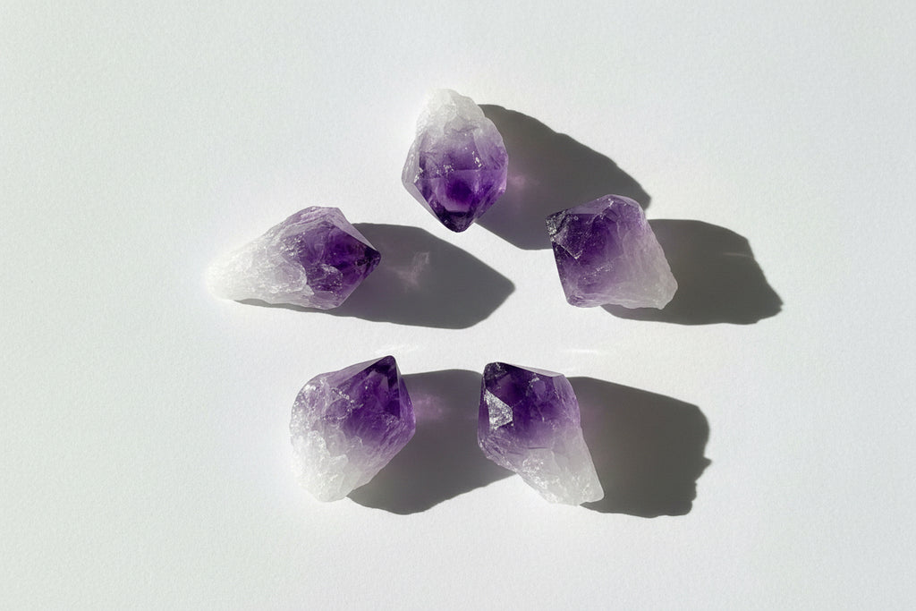 Amethyst raw points