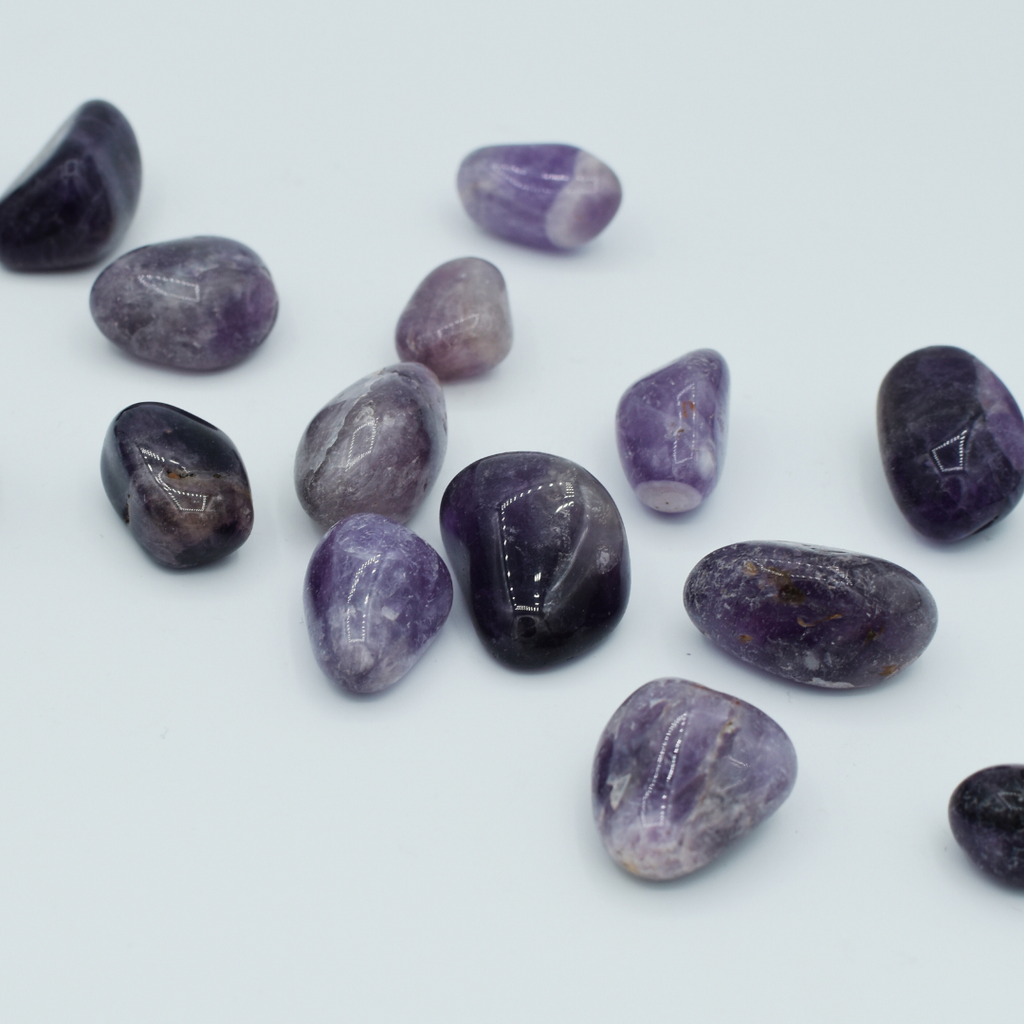 Tumbled Chevron Amethyst