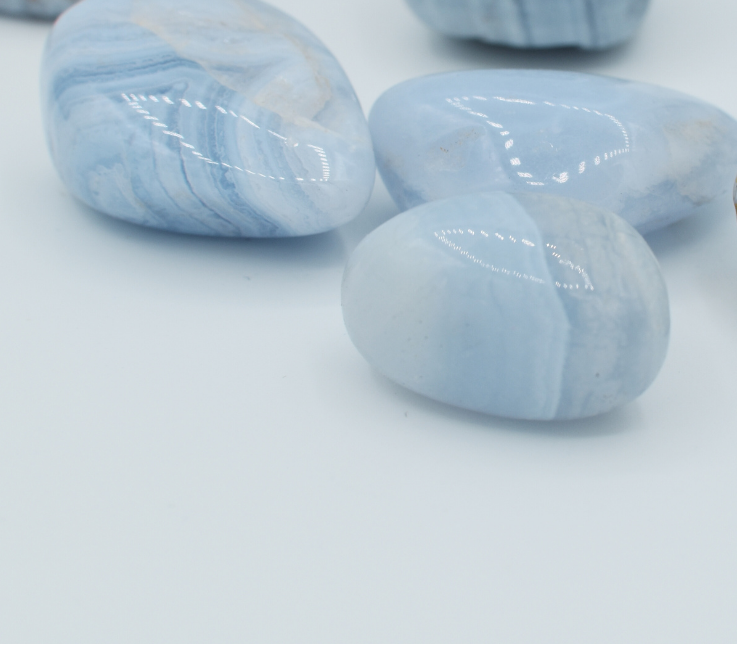 Tumbled Blue Lace Agate