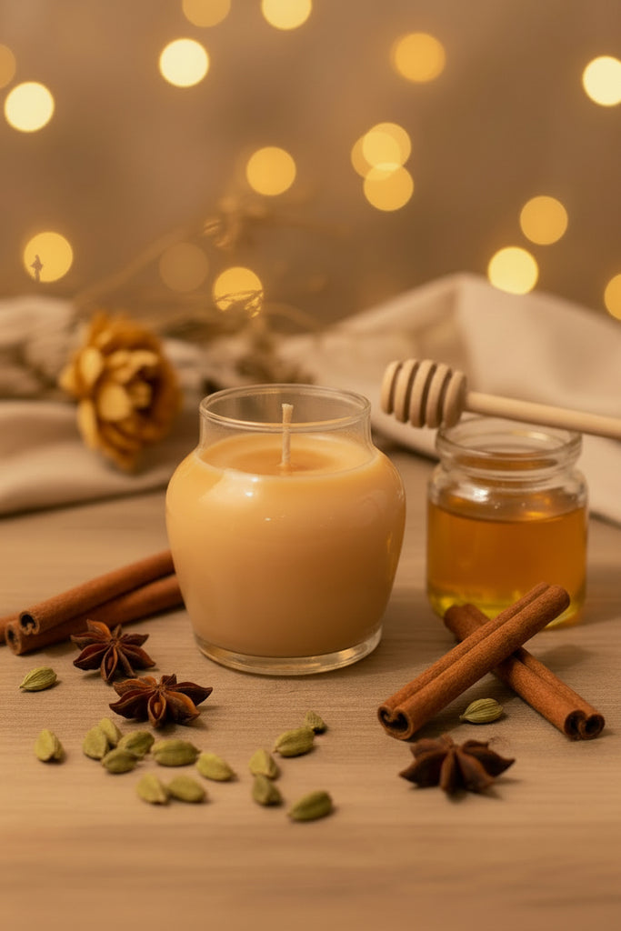 Chai Caramel Honey Pot Candle
