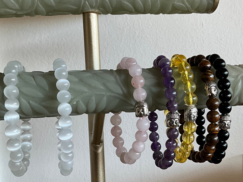Bead Bracelets with Buddah Head Charm