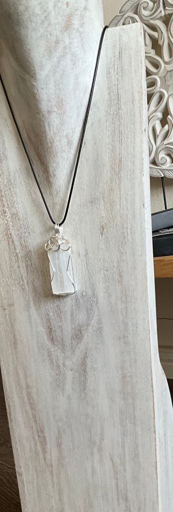 Selenite Pendant Assorted Large