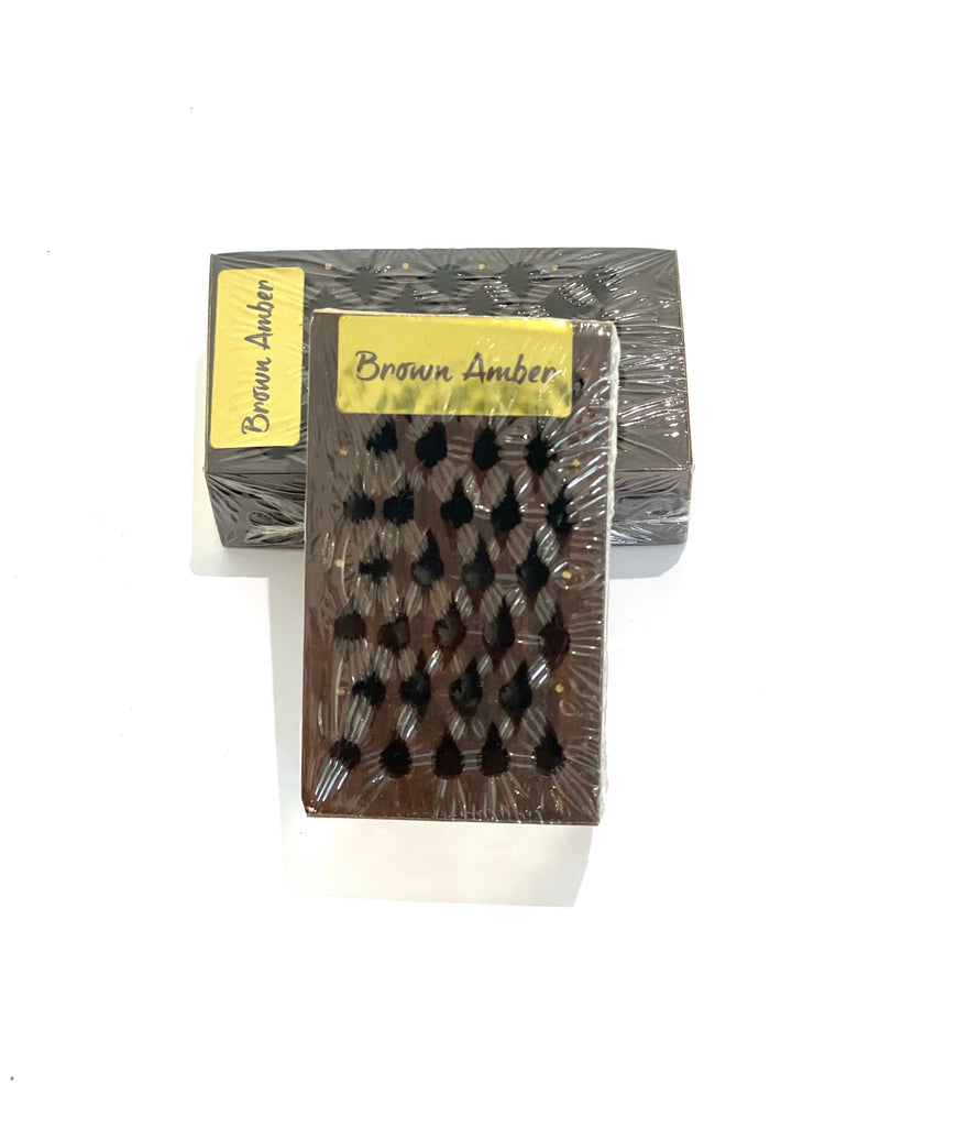 Rosewood Cutwork Box BROWN AMBER Resin