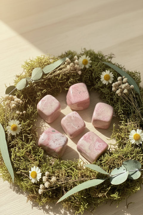 Tumbled Rhodochrosite - High Frequency Crystal - Premium Collection - $20