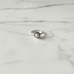Silver Round Pearl Ring Size 8