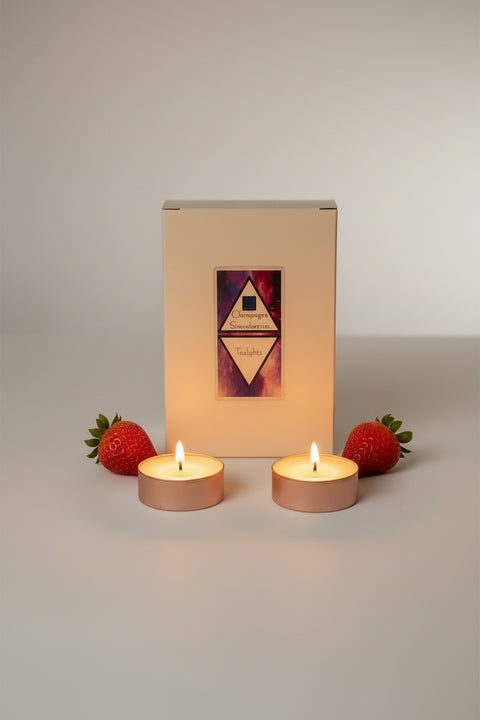 Champagne Strawberries 6 Pack Tealights