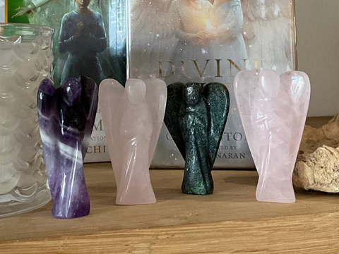 Crystal Carved Angel (Various) Small