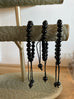 Black Obsidian Adjustable Bead Bracelet