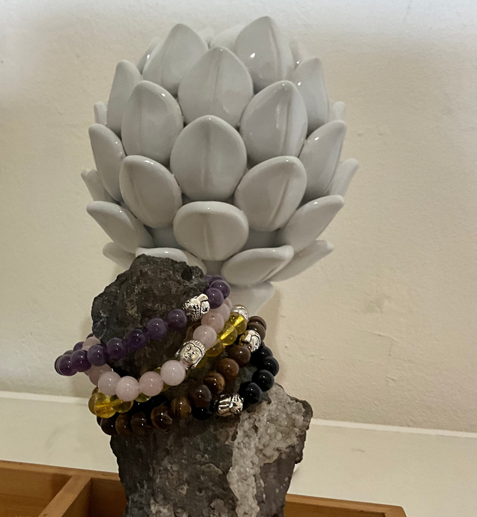 Bead Bracelets with Buddah Head Charm