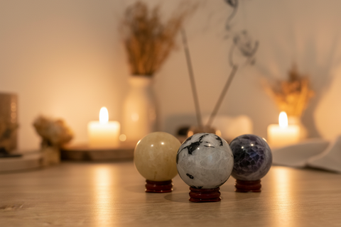 Mixed Gemstone Sphere Large 4.5-5.5cm