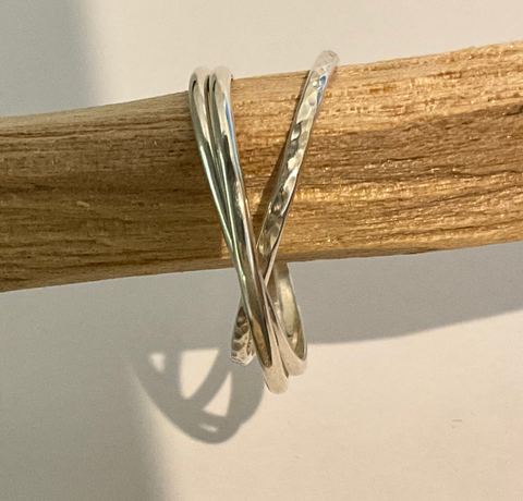 Silver Russian Wedding Ring size 10