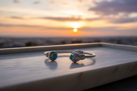 Silver Turquoise Cuff
