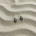 Silver Round White Zirconia Studded Earrings