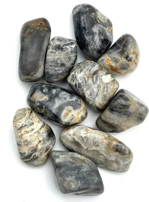Tumbled Silver Leaf Jasper - Large
