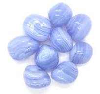 Tumbled Blue Lace Agate High Frequency Crystal - Premium Collection