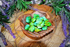 Tumbled Magnesite Green/Blue