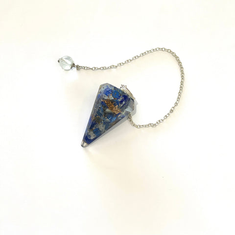 Lapis Lazuli Organite Pendulum